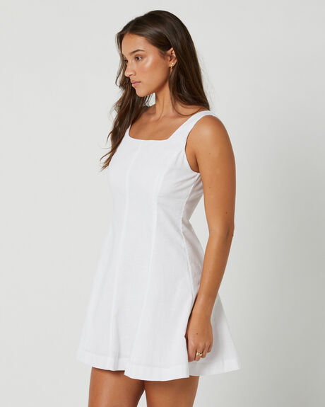WHITE WOMENS CLOTHING THE HIDDEN WAY DRESSES - HWWW23482-WHT