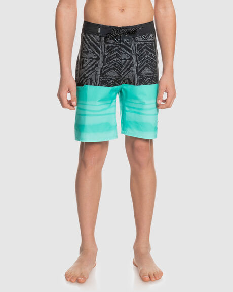 POOL GREEN KIDS BOYS QUIKSILVER BOARDSHORTS - EQBBS03645-GMJ8