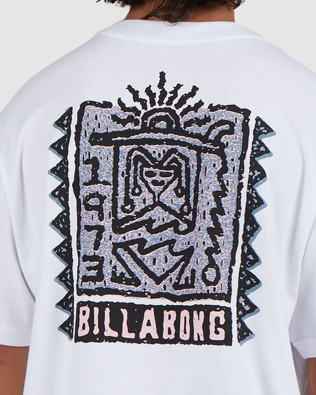 WHITE MENS CLOTHING BILLABONG GRAPHIC TEES - UBYZT00335-WHT