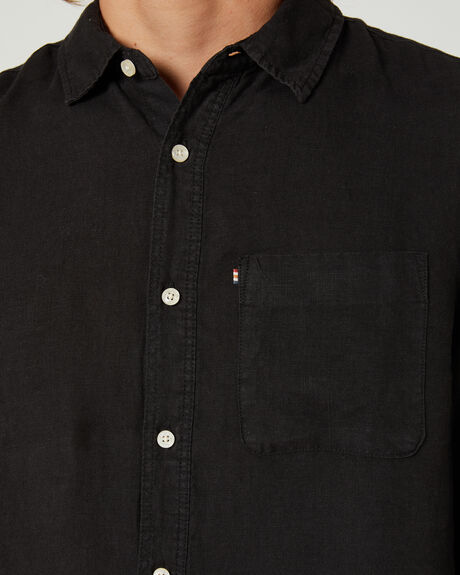 BLACK MENS CLOTHING ACADEMY BRAND SHIRTS - BA801BLK