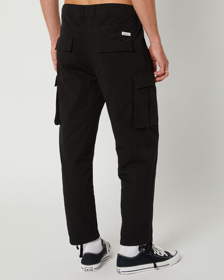 BLACK MENS CLOTHING DEPACTUS PANTS - DEMS23215BLK