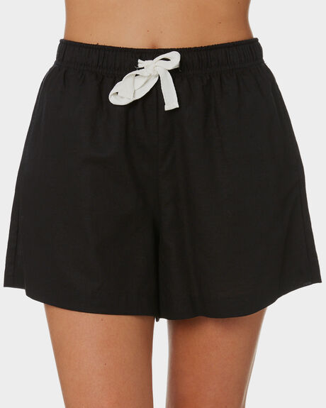 BLACK WOMENS CLOTHING NUDE LUCY SHORTS - NU23685BLK