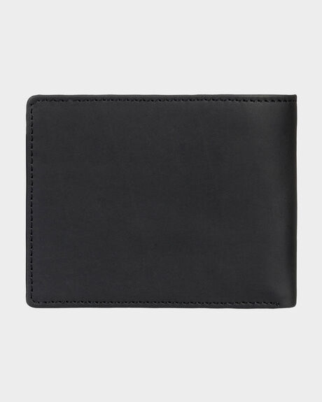 Mens Gutherie Leather Bi-Fold Wallet - Black | SurfStitch