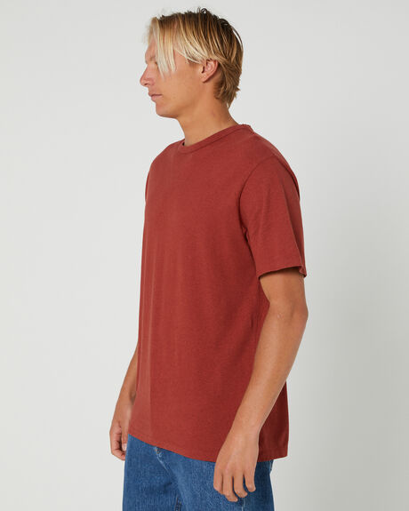 BURNT HENNA MENS CLOTHING THRILLS BASIC TEES - TS22-100HBHEN
