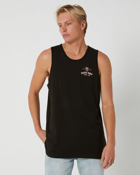 BLACK MENS CLOTHING SWELL SINGLETS + TANKS - S5232289BLACK