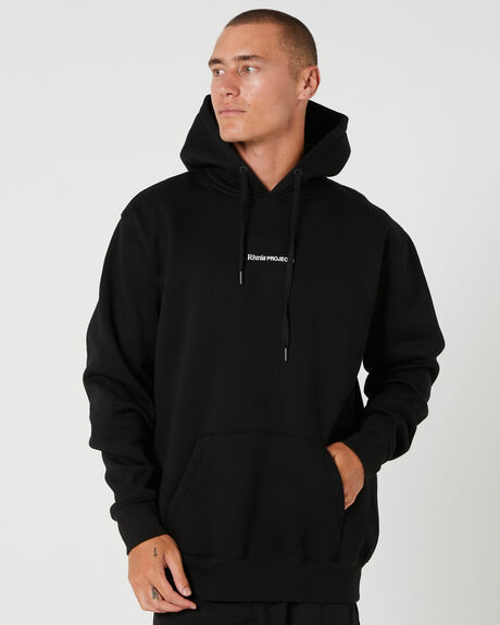 BLACK MENS CLOTHING RIVVIA PROJECTS HOODIES - RFL-23101BLK
