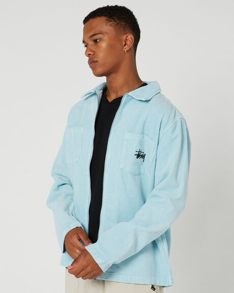 PIGMENT LIGHT BLUE MENS CLOTHING STUSSY JACKETS - ST015506BLUE