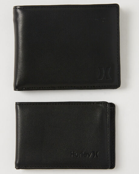 BLACK MENS ACCESSORIES HURLEY WALLETS - HAUSICWH010