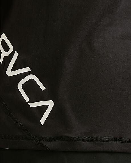 BLACK MENS CLOTHING RVCA SINGLETS + TANKS - RV-R307001-BLK