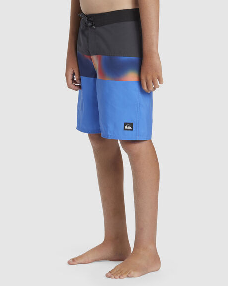 NEBULAS BLUE KIDS YOUTH BOYS QUIKSILVER BOARDSHORTS - AQBBS03139-BQV8