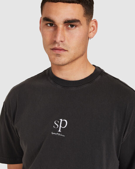 BLACK MENS CLOTHING SPENCER PROJECT GRAPHIC TEES - 23006200026