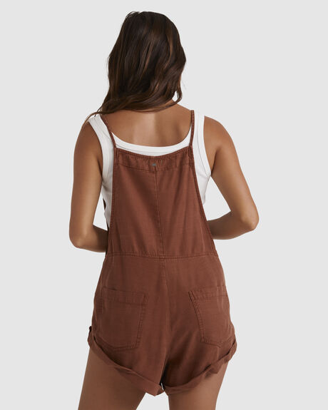 TOASTED COCONUT WOMENS CLOTHING BILLABONG PLAYSUITS + OVERALLS - UBJWD00243-CRC0