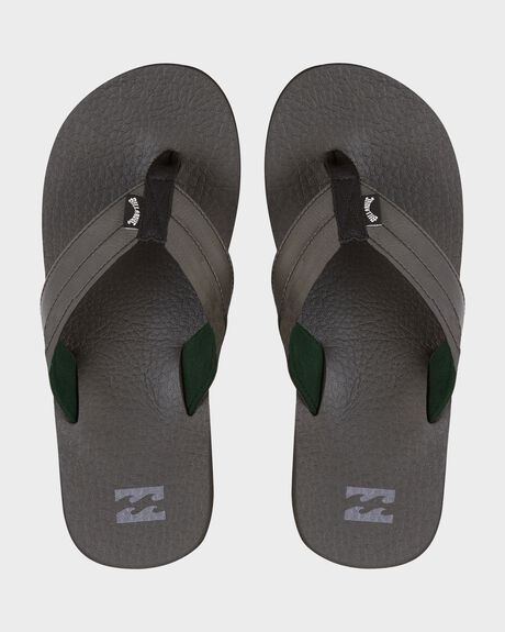 BLACK MENS FOOTWEAR BILLABONG SLIDES + THONGS - UBYL100038-BLK
