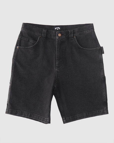 WASHED BLACK MENS CLOTHING BILLABONG SHORTS - ABYWS00222-WAA