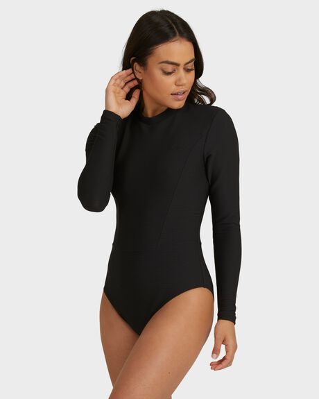 BLACK SURF WOMENS BILLABONG RASHVESTS - UBJWR00150-BLK