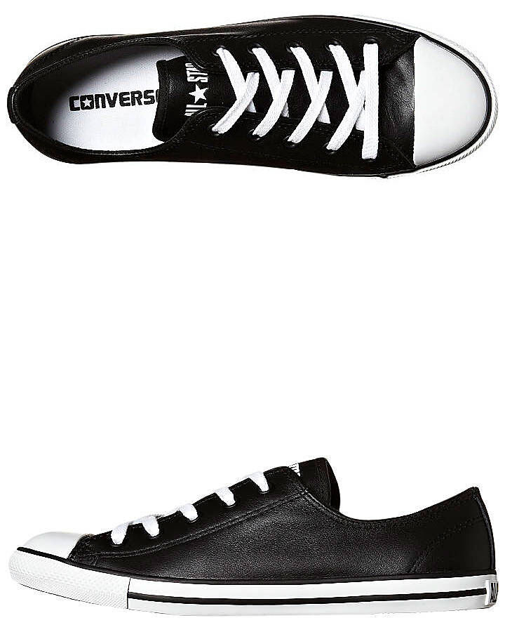 converse dainty leather low