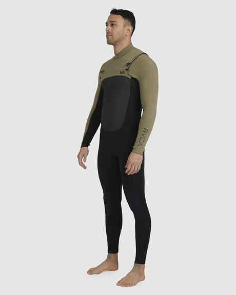 OLIVE SURF MENS RVCA STEAMERS - AVYW100100-OLV