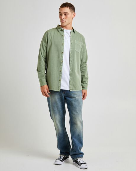 FADED ARMY MENS CLOTHING ROLLAS SHIRTS - GPM0001465-GRN-S