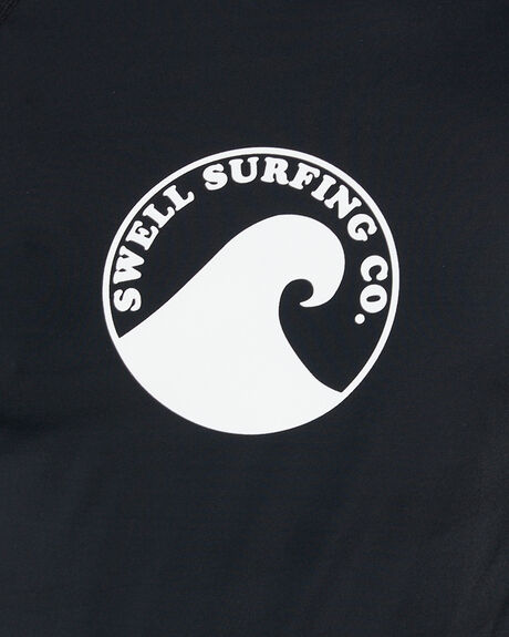 BLACK SURF MENS SWELL RASHVESTS - S5231151BLK