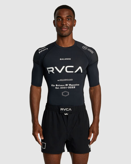 BLACK ALL BRAND TWO SURF MENS RVCA RASHVESTS - AVYWR00136-KVM6