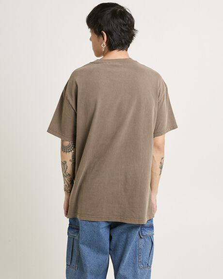BROWN MENS CLOTHING GENERAL PANTS CO. BASICS T-SHIRTS + SINGLETS - GPMW24100-BRN
