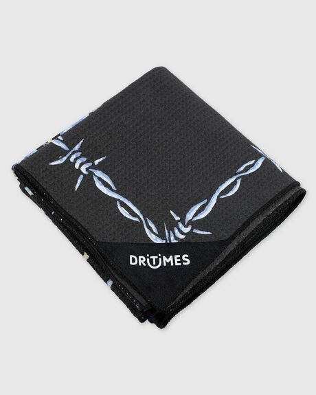 BLACK MENS ACCESSORIES DRITIMES TOWELS - DT-TB-00759