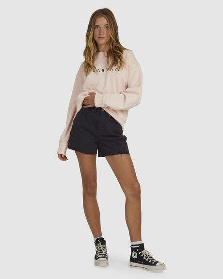 CLOUD PINK WOMENS CLOTHING BILLABONG JUMPERS - UBJFT00134-MCW0