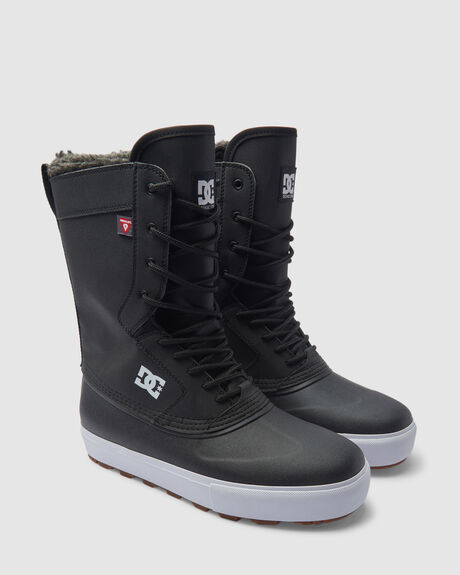 BLACK WHITE MENS FOOTWEAR DC SHOES BOOTS - ADYS300762-BKW