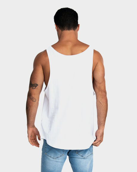 WHITE MENS CLOTHING ONEBYONE SINGLETS + TANKS - OBO-1033-S