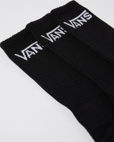 BLACK MENS ACCESSORIES VANS SOCKS + UNDERWEAR - VN-0XSEBLKBLK
