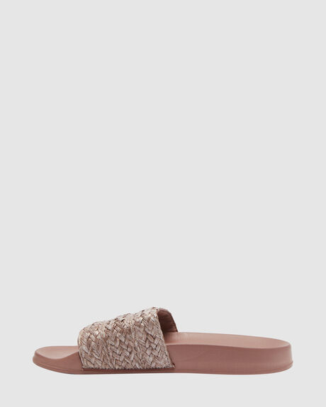 WOOD WOMENS FOOTWEAR ROXY SLIDES + THONGS - ARJL100955-DOW