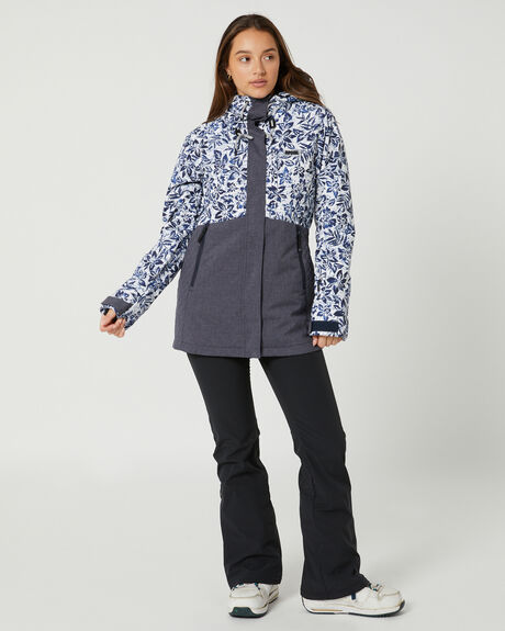 NAVY MARLE SNOW WOMENS RIP CURL SNOW JACKET - SGJDR43277