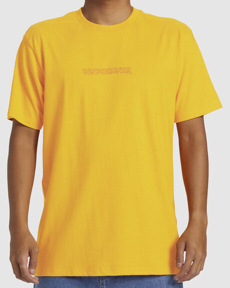RADIANT YELLOW MENS CLOTHING QUIKSILVER T-SHIRTS + SINGLETS - AQYZT09547-NJZ0