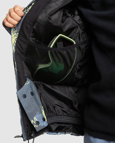 SHADOW CHECKS FLINT SNOW KIDS QUIKSILVER SNOW JACKET - EQBTJ03199-SNA5