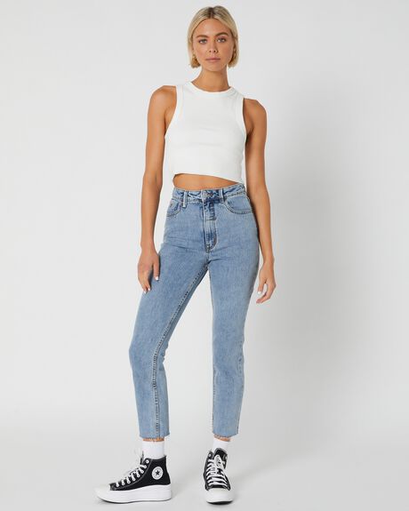 GARAGE BLUE WOMENS CLOTHING THRILLS JEANS - WTDP-422EGBLK