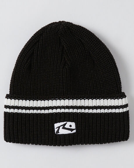 BLACK MENS ACCESSORIES RUSTY HEADWEAR - HBM0446BLK