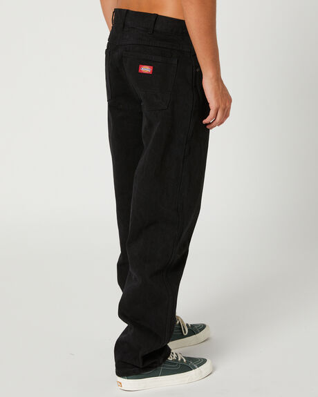 RINSED BLACK MENS CLOTHING DICKIES JEANS - 13293AURNSB