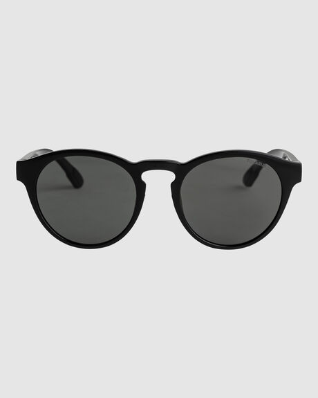 BLACK GREY PLZ WOMENS ACCESSORIES ROXY SUNGLASSES - ERJEY03122-XKSK