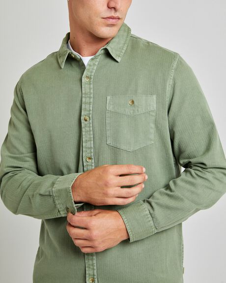FADED ARMY MENS CLOTHING ROLLAS SHIRTS - GPM0001465-GRN-S