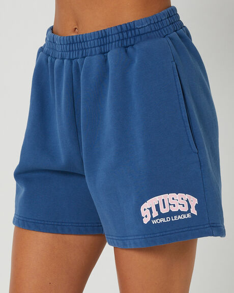PIGMENT BLUE WOMENS CLOTHING STUSSY SHORTS - ST135600PIGBLU