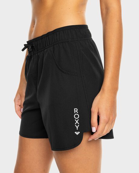 ANTHRACITE WOMENS CLOTHING ROXY SHORTS - ERJBS03299-KVJ0