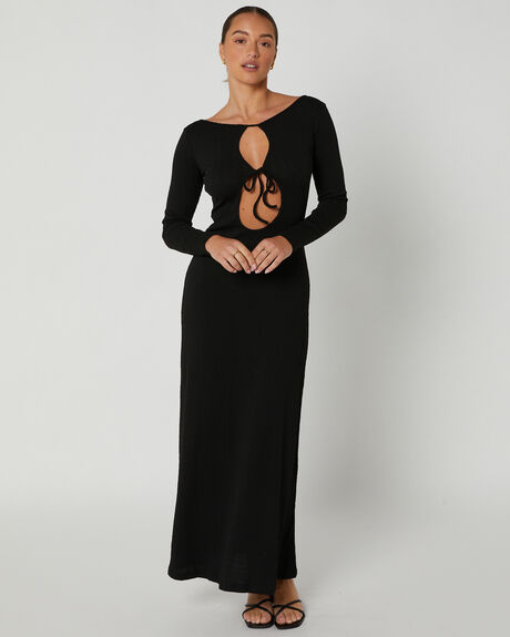BLACK WOMENS CLOTHING SNDYS DRESSES - SFD745BLK
