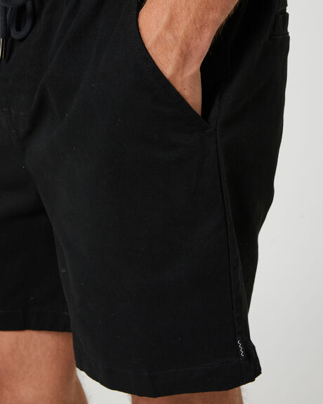 BLACK MENS CLOTHING SWELL SHORTS - SWMS23217BLK