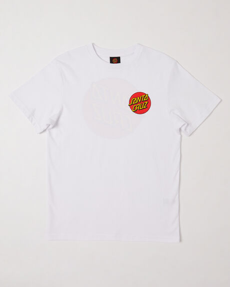 WHITE KIDS BOYS SANTA CRUZ TOPS - SB123-SS02WHI