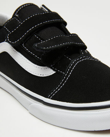 BLACK / TRUE WHITE KIDS BOYS VANS SNEAKERS - VN-0VHE6BT