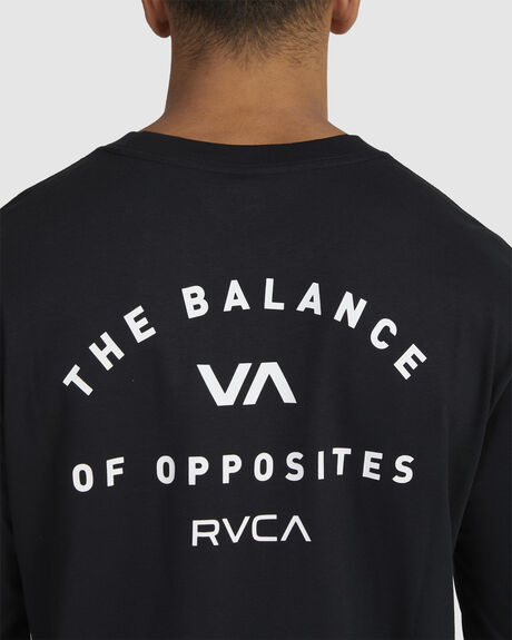 RVCA BLACK MENS CLOTHING RVCA T-SHIRTS + SINGLETS - UVYZT00669-RVB