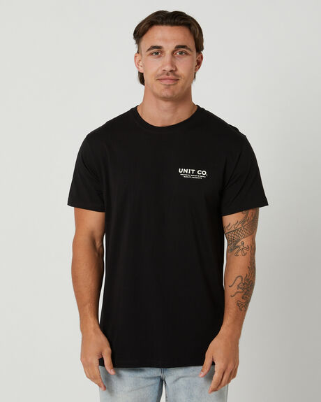 BLACK MENS CLOTHING UNIT T-SHIRTS + SINGLETS - 232110010-BLA
