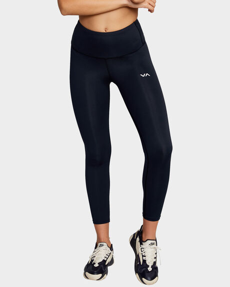 BLACK WOMENS ACTIVEWEAR RVCA LEGGINGS + PANTS - AVJNP00123-BLK