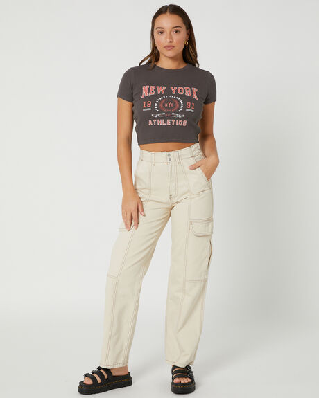 CHARCOAL WOMENS CLOTHING ALL ABOUT EVE TEES - 6416088CHAR