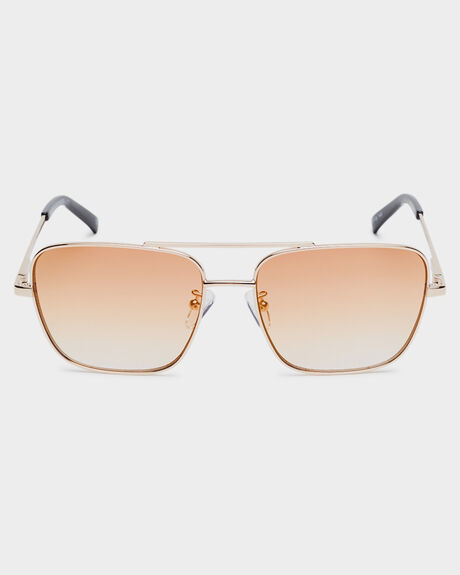 Le Specs Hercules Sunglasses - Bright Gold Black | SurfStitch